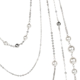 Collier - BOCCADAMO XGR305 - Bronze rhodiniert, Swarovski Perlen