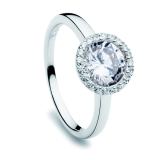 Damenring - NANA KAY ST1164-60 - 925/- Silber rhodiniert, Zirkonia