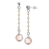 Ohrstecker - BOCCADAMO IKOR26 - Bronze rhodiniert, Weißgold