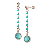 Ohrstecker - BOCCADAMO IKOR28 - Bronze rhodiniert, Weißgold