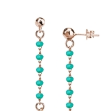 Ohrstecker - BOCCADAMO IKOR28 - Bronze rhodiniert, Weißgold