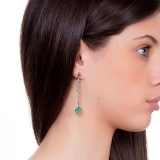 Ohrstecker - BOCCADAMO IKOR28 - Bronze rhodiniert, Weißgold