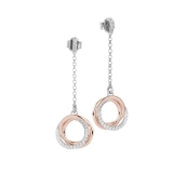 Ohrstecker - BOCCADAMO OR708RS - 925/- Silber vergoldet Bicolor