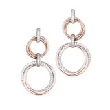 Ohrstecker - BOCCADAMO OR712RS - 925/- Silber Rosé vergoldet