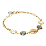 Armband - BOCCADAMO XBR806D - Bronze Gelb vergoldet, Kristall