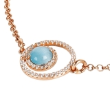 Armband - BOCCADAMO XBR809RS - Bronze Rosé vergoldet, Kristall