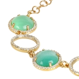 Armband - BOCCADAMO XBR811D - Bronze Gelb vergoldet, Zirkonia