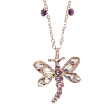 Collier - BOCCADAMO XGR450RS - Bronze Rosé vergoldet, Swarovski
