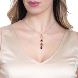 Kette mit Anhänger - BOCCADAMO XGR461RS - Bronze Rosé vergoldet, Swarovski