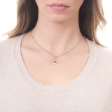 Kette mit Anhänger - BOCCADAMO XGR491D - Bronze Gelb vergoldet, Kristall