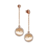 Ohrstecker - BOCCADAMO XOR476RS - Bronze Rosé vergoldet