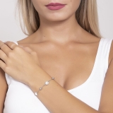 Armkette/Anker - BOCCADAMO ISBR03 - Bronze rhodiniert, Swarovski