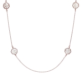 Collier - Bronzallure WSBZ00922PM - Bronze Rosé vergoldet, Perlmutt