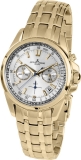 Herrenuhr - Jacques Lemans 1-1830H - Chronograph, Stahl IP Gold
