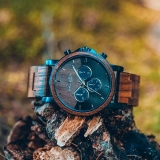 Herrenuhr - LAIMER 0138 - Quarz, Holz-Stahl