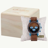 Herrenuhr - LAIMER 0138 - Quarz, Holz-Stahl