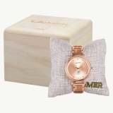 Damenuhr - LAIMER 0153 - Quarz, Holz-Stahl