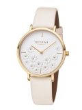 Damenuhr - REGENT BA-591 - Quarz, Stahl IP Gold