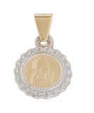 Anhänger - Gerry Eder 22.0097 - 585/- Gold Bicolor, ohne Stein, Schutzengel