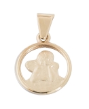 Anhänger - Gerry Eder 22.0099 - 585/- Gelbgold, ohne Stein, Schutzengel