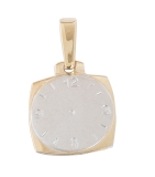 Anhänger - Gerry Eder 22.0103 - 585/- Gold Bicolor, ohne Stein, Taufuhr