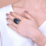 Damenring - Bronzallure WSBZ01377LAB-18 - Bronze Rosé vergoldet, Labradorith