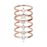 Damenring - Bronzallure WSBZ01801W-14 - Bronze Rosé vergoldet, Zirkonia