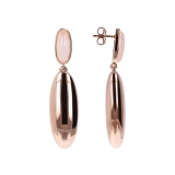 Ohrstecker - Bronzallure WSBZ01493RQ - Bronze Rosé vergoldet, Rosenquarz Rosé