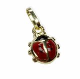 Anhänger - Kesef 2942 - 333/- Gelbgold, Email, Marienkäfer