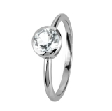 Damenring - Jacques Lemans SE-R101A56 - 925/- Silber rhodiniert, Topas