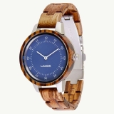 Damenuhr - LAIMER 0102 - Quarz, Holz-Stahl