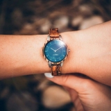 Damenuhr - LAIMER 0102 - Quarz, Holz-Stahl