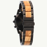 Damenuhr - LAIMER 0135 - Chronograph, Holz-Stahl