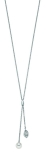 Collier - Max Fröhlich 20-213 - 925/- Silber rhodiniert, Süßwasserperle/Zirkonia
