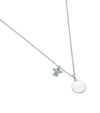 Collier - Max Fröhlich 20-253 - 925/- Silber rhodiniert, Zirkonia