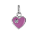 Anhänger - Kesef 6431 - 925/- Silber, Zirkonia, Herz