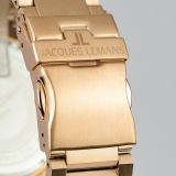 Herrenuhr - Jacques Lemans 1-2115H - Chrono-Solar, Stahl IP Rosé