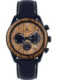 Herrenuhr - Jacques Lemans 1-2115N - Chrono-Solar, Stahl IP Blau