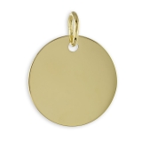 Anhänger - Kesef 1890 - 585/- Gelbgold, Gravurplatte