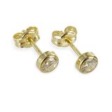 Ohrstecker - Kesef 3963 - 333/- Gelbgold, Zirkonia 