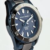 Herrenuhr - Jacques Lemans 1-2222B - Chrono-Automatik, Stahl IP Blau