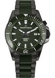 Herrenuhr - Jacques Lemans 1-2222F - Chrono-Automatik, Stahl IP Black