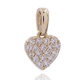 Anhänger - Kesef 2235 - 333/- Gelbgold, Zirkonia, Herz