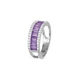 Damenring - Jacques Lemans SE-R212B52 - 925/- Silber rhodiniert, Topas