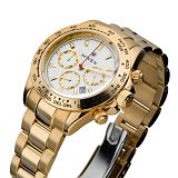 Damen-/Herrenuhr - MIYEN 1140-27-7 - Chrono-Quarz, Edelstahl