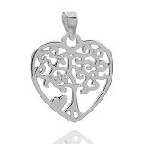 Anhänger - Kesef 6755 - 925/- Silber, ohne Stein, Lebensbaum