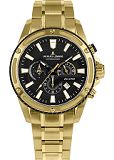 Herrenuhr - Jacques Lemans 1-2141J - Quarz, Stahl IP Gold