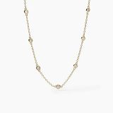 Collier - Mabina 553456 - 925/- Silber Gelb vergoldet, Zirkonia