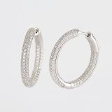 Creolen - Mabina 563470 - 925/- Silber, Zirkonia Weiß