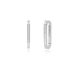 Creolen - Mabina 563348 - 925/- Silber, Zirkonia Weiß